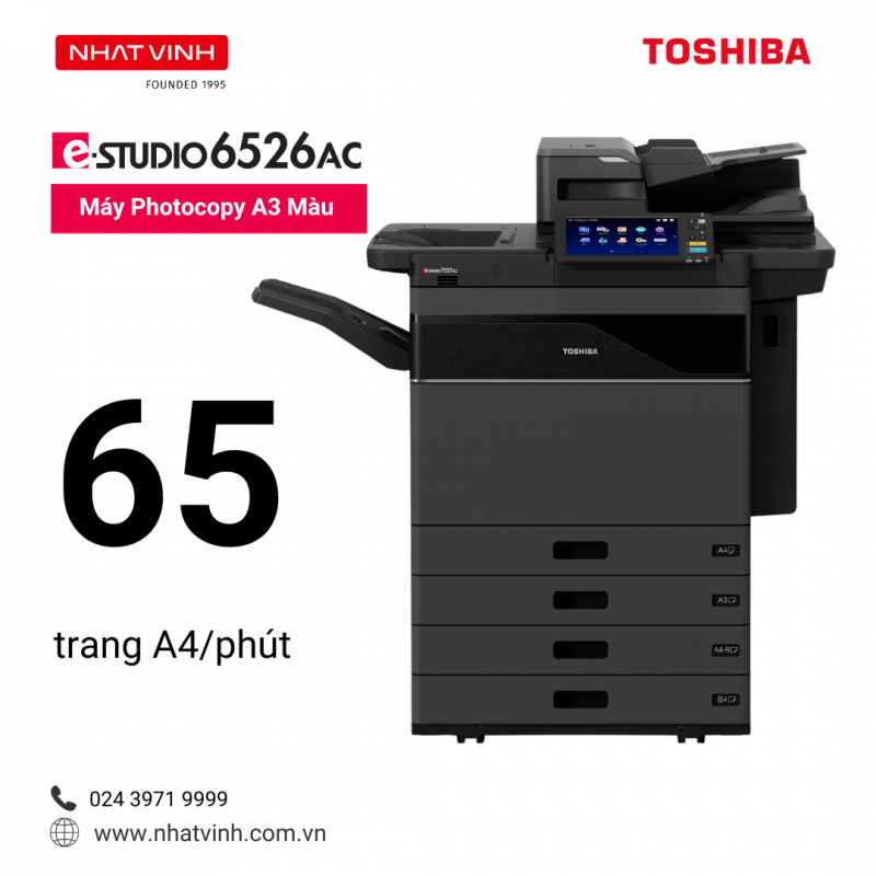 Máy photocopy màu A3 Toshiba e-STUDIO6526AC chính hãng